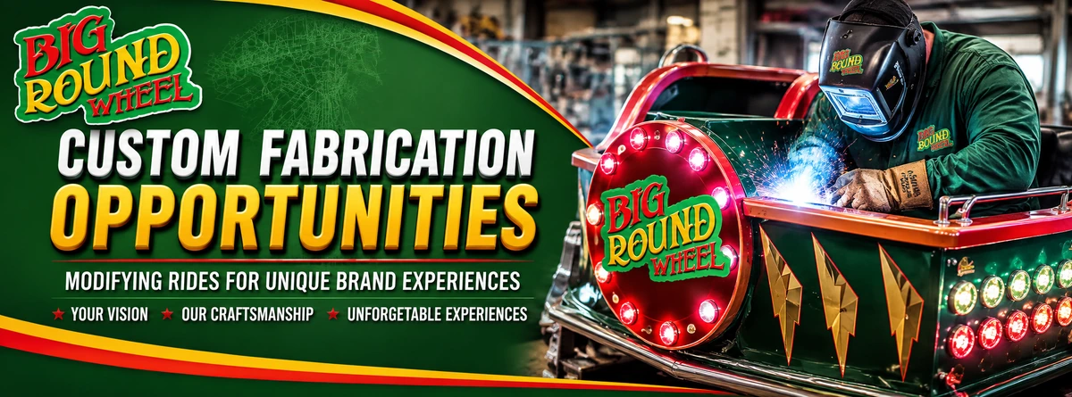 Custom Fabrication for Unique Brand Experiences Corporate event amusement ride rentals